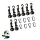 thumbnail image 4 of Anclaje De Succión De 4 Uds., Kit De Gancho De Succión De Plástico De Carga Pesada Con 4 Mosquetones, Kit De Gancho Colgante De Ventosa Reutilizable Para Coche De Techo De Casa Yuarrent OD010735-02, 4 of 7