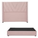 thumbnail image 1 of Recámara King Size Aurora Palo de Rosa con Cabecera + Box Base Cama, 1 of 8