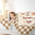 thumbnail image 3 of Erosebridal Cartoon Capybara Dessert Queen Comforter Set 3pcs For Child Boys Girls,Kids Happy Birthday Bedding Comforter Set,Luxury Bedroom Decor, 3 of 7