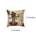 thumbnail image 3 of Fiudx Ofertas flash del día solo en línea Juegos de almohadas decorativas de Halloween, cojines estampados de lino, juegos de cojines para sofá para el hogar, 3 of 6