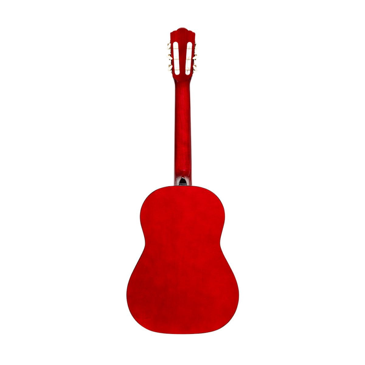 3/4 classical guitar with linden top, red