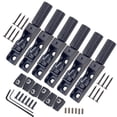 thumbnail image 1 of GLFILL 1 Set 4/5/6 String Bass Headless Bridge Single Split Style Bridge Single String Silver Zinc Alloy Musical Instrument Accessories Black 6PCS, 1 of 5