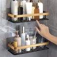 thumbnail image 5 of Bathroom Shelf Effective Storage Suction Cup Portable Space-saving Toilet Storage Holder, 5 of 5
