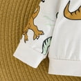 thumbnail image 5 of FAOWME Child Outfit Sets Kids Long Sleeve Cartoon Dinosaur Print Hooded Tops And Pants Sets Clothes Sets Lovely Hood Dailywear, 5 of 7