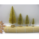 thumbnail image 2 of Mini árbol de Navidad dorado y plateado con purpurina roja Torre de pino Decoración de escritorio Árbol de Navidad pequeño 4-13cm, 2 of 4