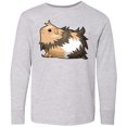 thumbnail image 3 of Inktastic Cute Long Haired Guinea Pig Long Sleeve Youth T-Shirt, 3 of 5