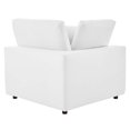 thumbnail image 5 of Sofa Corner Chair, Faux Vegan Leather, White, Modern Contemporary Urban Design, Living Lounge Room Hotel Lobby Hospitality, 5 of 7