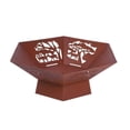thumbnail image 1 of Excellent Fab Corten Steel laser Cut Fire Pit, 32-inch, 1 of 7