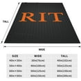thumbnail image 5 of Rochester Institute of Technology Logo Blanket, Flannel Blankets Light Plush Bed Blanket, Suitable for Bed Sofa & Gift for Family, 5 of 6