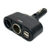 Wagan 2 Way Socket Plus USB Car Travelers Power Adapter Laptop / Cell / Other