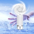 thumbnail image 4 of Fufafayo Handheld Spray Fan, USB Charging Portable Mist Fan For Fragrant Water Replenishing Home Office Desktop, Cooling Humidifier Aromatherapy Fan, 4 of 6