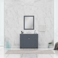 thumbnail image 3 of Alya Bath Norwalk 42" Solid Wood Vanity with Carrera Marble Top in Gray, 3 of 6