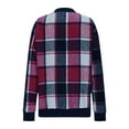 thumbnail image 7 of Meichang Plaid Bomber Jacket Women Lightweight Long Sleeve Zip Up Jackets Coat Causal Plaid Jackets Spring Fall Fashion, 7 of 7