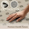 thumbnail image 6 of ODIKA 3'x5' Ivory Antique Traditional Medallion Floral Washable Accent Rug Classic Style Ornate Border Pattern for Bedside, Nursery Room, Pet Friendly & Non-Shedding, 6 of 7