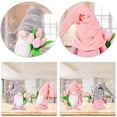 thumbnail image 4 of Gnome Elf Plush Decorations Gift, Tulips Pink Spring Gnomes Decorations for Home, Spring Summer Gnome Holiday Decorations, Handmade Tomte Stuffed Plush Gnomes for Christmas Valentines, for Mom, 4 of 6