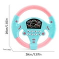 thumbnail image 3 of Children Small Steering Wheel Early Education Puzzle Sound Toy Small Steering Wheel Simulated Steering Toy, 3 of 7