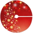 thumbnail image 1 of FMSHPON Fashionable Christmas Tree Xmas Christmas Tree Skirt Stand Mat for Holiday Party Decoration Indoor Outdoor 48 inches, 1 of 6