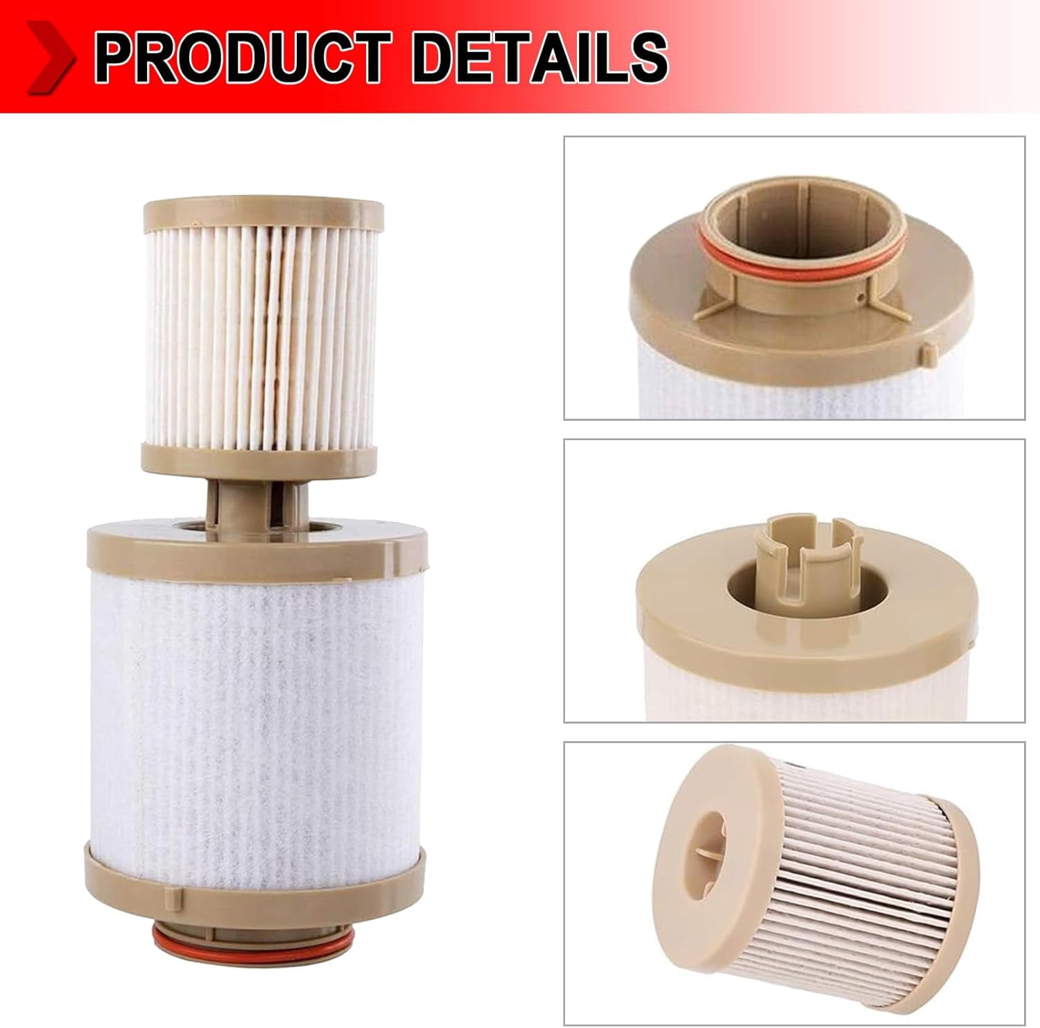 Oil & Fuel Filter Kit Replacement for 2003-2010 Ford 6.0L/6.4L Powerstroke F250 F350 F450 F550 Super Duty, Includes FD4616 Diesel Fuel Filter and FL2016 Engine Oil Filter