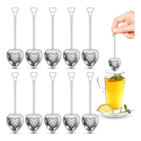 Infusor De Té Acero Inoxidable, Filtro De Té Filtro De Juego Xtellar plateado Acero Inoxidable