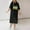Black, variant on Summer Dresses for Women Under $10 Free Shipping Round Neck Short Sleeved T-shirt And Ankle Dress For Spring Summer