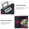 thumbnail image 5 of Bixox Washable Roses Skulls Printed Luggage Cover, Fashion Suitcase Protector Fits for Medium luggage, 5 of 8