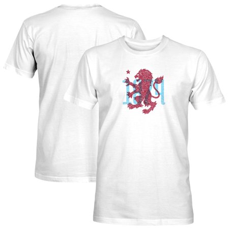 Men's 1863FC White Aston Villa Ink Stamp T-Shirt