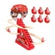 thumbnail image 2 of Juguete eléctrico de Papá para subir escaleras con luz y música, ideal para interiores, como recuerdo de fiesta, decoración del hogar para niños, con 9 figuras de Papá Noel, 2 of 9