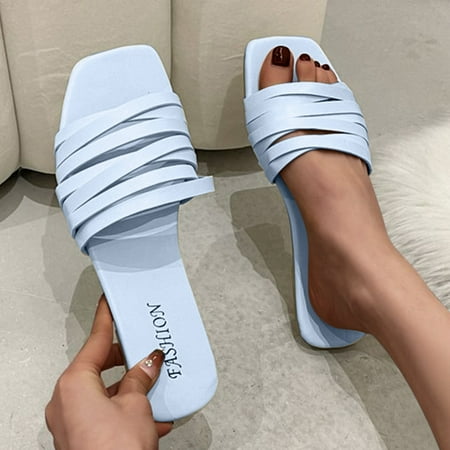 

ãyilirongyummã blue 38 slippers for women shoes breathable womens flat leisure fashion indoor outdoor slippers casual women s slipper