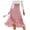 Pink, variant on Womens Wrap Skirts Floral Chiffon Flow High Waist Mid-Length A Line Skirts Tie Waist Draped Soft Vacation Holiday Stylish Outfits