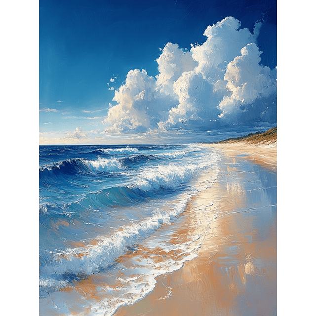 Qisvanset 12x16 Inch Matthew Coastal Bible Canvas Wall Art, Beach Landscape Scripture Trendy Home Wall Decor