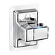 thumbnail image 1 of Kearding Soporte para cabezal de ducha, soportes de fijación para el hogar y el Hotel, estante fijo, Base de rociador montada en la pared, soporte de Juegos de accesorios de baño Plata, 1 of 6
