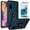 Ink Blue, variant on Samsung Galaxy S21 Case, With [Tempered Glass Screen Protector Included], STARSHOP Drop Protection Ring Kickstand Cover- Red