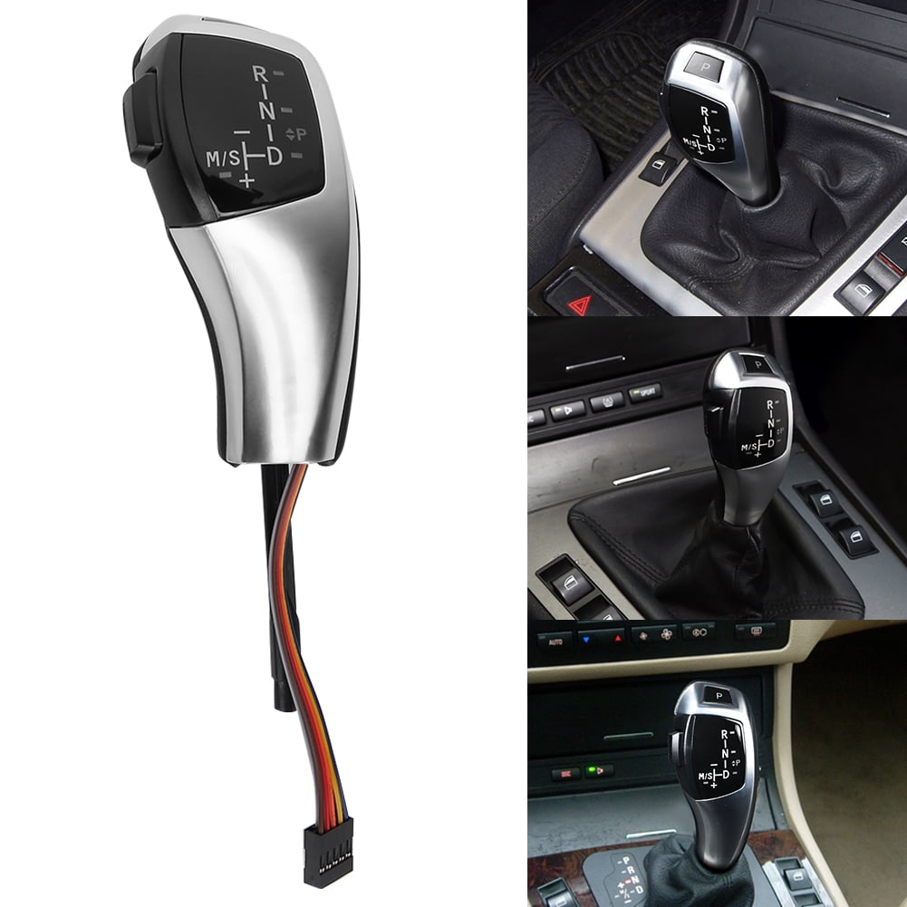 LHD Kit De Retroadaptación De Perilla De Cambio De Marchas LED Automática Para BMW E90 E92 E84 E89, Perilla De Palanca De Cambios De Transmisión Automática (Estilo De Fibra De Carbono
