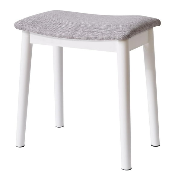 Cojín de sillín con patas de madera maciza, diseño Vanity Stool, Ibuyke