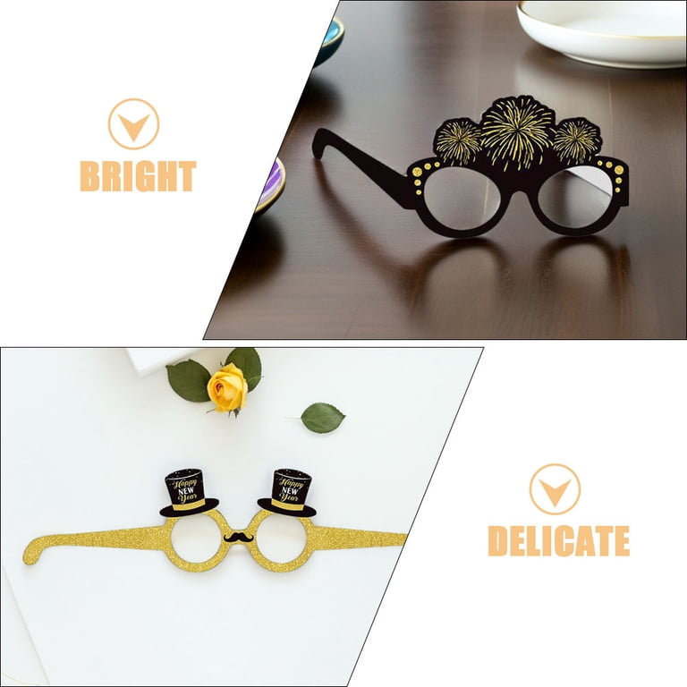 80th Birthday Glitter Number Sunglasses - Funny Photo Props For Party, Celebration