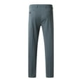 thumbnail image 6 of YOTMKGDO Work Pants for Men, Dress Pants Men, Male Casual Solid Slim Suit Pants Zipper Fly Pocket Straight Pants Trousers, Grey 34, 6 of 6