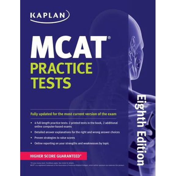 Pre-Owned Kaplan MCAT Practice Tests (Paperback) 1609789482 9781609789480