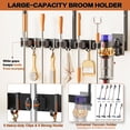 thumbnail image 2 of Broom Holder Wall Mount with Cleaning Supplies Organizer, Laundry Room Organization and Storage Shelves with Mop Hanger Rack Gripper Hooks, Utility Shelf Closet Organizer, 2 of 4