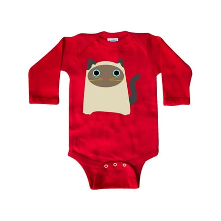 

Inktastic Wide Eyed Cat Gift Baby Boy or Baby Girl Long Sleeve Bodysuit