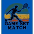 thumbnail image 4 of Game Set Match Adult Royal Blue Crew Neck Short Sleeve Tee-Medium, 4 of 4