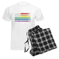 thumbnail image 6 of CafePress - Rainbow American Flag Pajamas - Men's Light Loose Fit Cotton Pajama Set, 6 of 7
