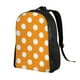 thumbnail image 2 of Fotbe Orange And White Polka Dot Mochila de Viaje para Laptop, Mochila Ejecutiva Delgada y Resistente 15.6", 2 of 8