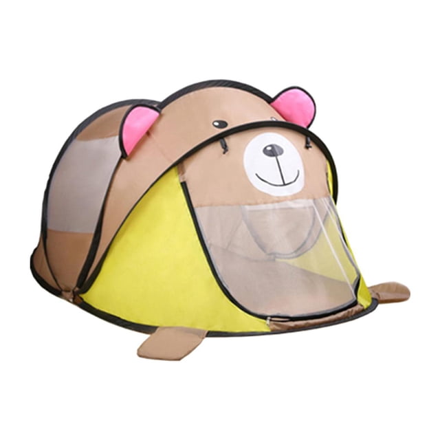 Tienda de plegable para niños con bolsa de transporte, casa, playa, patio trasero, parque, camping, juguete , de oso ani gris