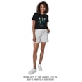 thumbnail image 3 of Popfunk Oddity Floating Heads Women's Crop Top T-Shirt, Black, Medium, 3 of 5
