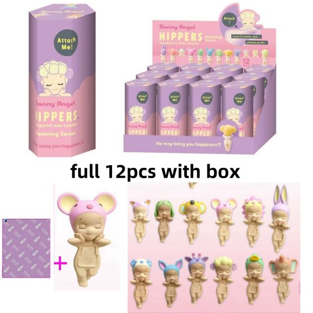 Minifigura de Sonny Angel Hippers, llavero de caramelo, figura de la serie Dreaming, cajas de llaves, regalo misterioso de Navidad para teléfono de anime