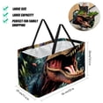 thumbnail image 2 of Dinosaur Large Capacity Reusable Foldable Oxford Cloth Storage Bin Shopping Basket Shopping Bag Grocery Bags, 2 of 7