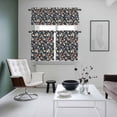 thumbnail image 5 of Summer Ocean Kitchen Curtains Valances and Tiers Set of 3 Shell Starfish Conch Blue Backdrop Tier Curtains and Valance with Rod Pocket for Small Windows, 27.5"x36", 5 of 9