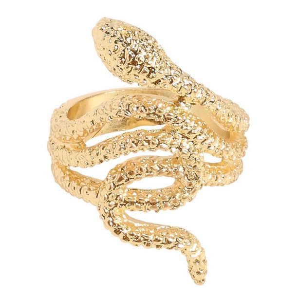 3 Anillo en forma de serpiente de viento frío con sentido de alta gama de celebridades de red, diseño de nicho femenino