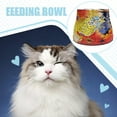 thumbnail image 3 of Methold Cuenco de cerámica para gatos, comida lenta antiasfixia, base alta de acero inoxidable, cuenco para gatos, cuenco para perros, cuenco Suministros de alimentación y agua para mascotas, 3 of 6