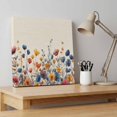 thumbnail image 4 of Ships Next Day Canvas Wall Art 12"x12",Colorful Spring Floral Wood Framed Canvas Print Painting,Elegant Summer Botanical Rustic Ready to Hang Small Picture Wall Decor for Kitchen Dining Room Office, 4 of 9